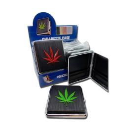 CIGARRERA METAL/PLASTICO HOJITA