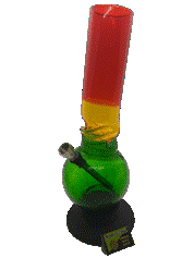BONG ACRILICO GRANDE RASTA INDIA