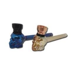 PIPA DE VIDRIO CALAVERA CROMADA DK8441 E