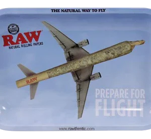 Bandeja metal grande Prepare to Flight Raw